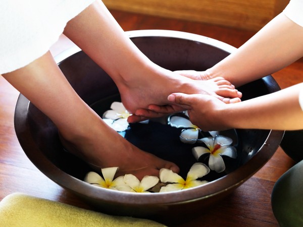 Woman Getting Pedicure