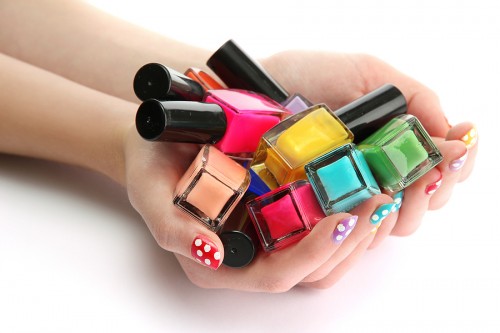 Nail Polish with different colors