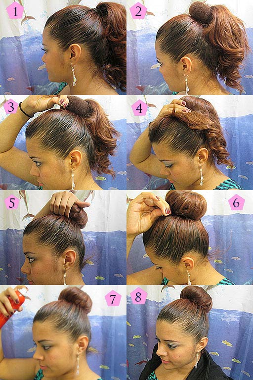 Perfect Bun with Bun Ring Steps